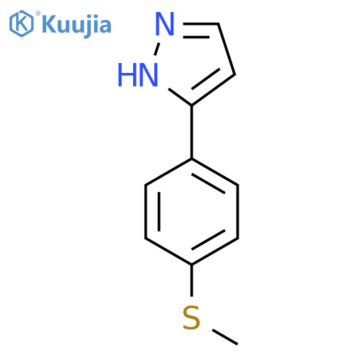 3-4-(Methylthio)phenyl-1H-pyrazole structure