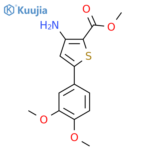 methyl 3-amino-5-(3,4-dimethoxyphenyl)thiophene-2-carboxylate structure