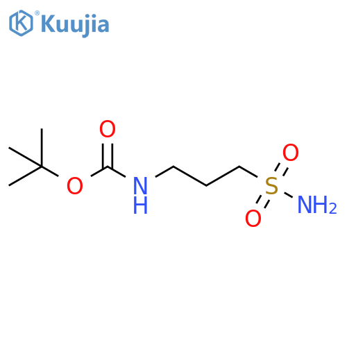 tert-butyl N-(3-sulfamoylpropyl)carbamate structure