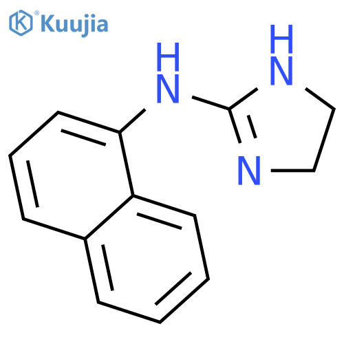 N-naphthalen-1-yl-4,5-dihydro-1h-imidazol-2-amine structure