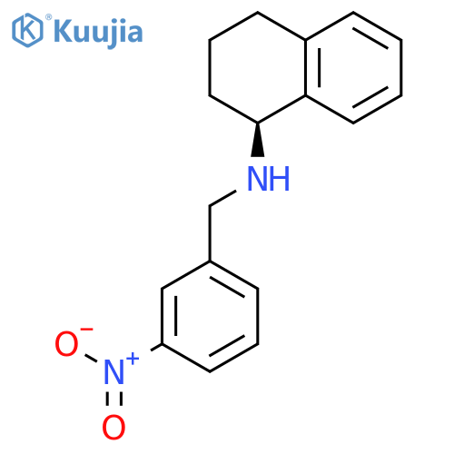 1-NAPHTHALENAMINE, 1,2,3,4-TETRAHYDRO-N-[(3-NITROPHENYL)METHYL]-, (1S)- structure