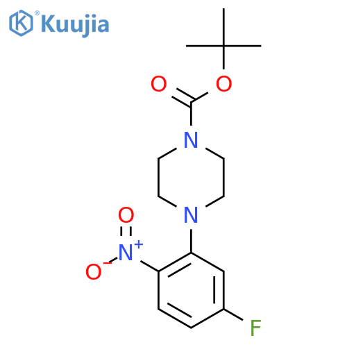Tert-Butyl 4-(5-Fluoro-2-nitrophenyl)piperazine-1-carboxylate structure