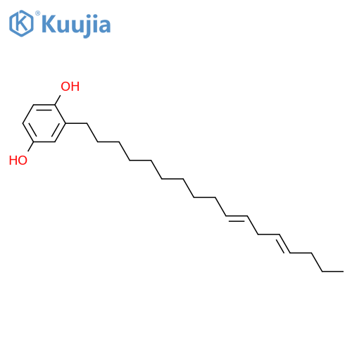 2-Heptadecyl-1,4-benzenediol; 10',11'Z,13',14'E-Tetradehydro structure