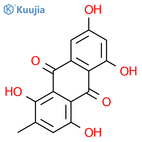 1,4,6,8-Tetrahydroxy-3-methylanthraquinone structure