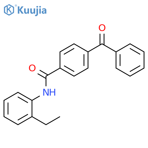 4-benzoyl-N-(2-ethylphenyl)benzamide structure