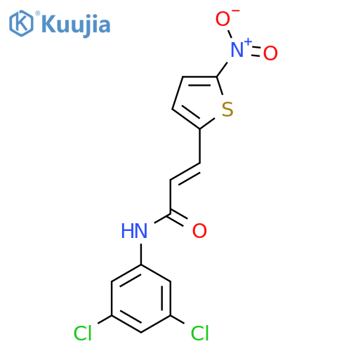 (2E)-N-(3,5-dichlorophenyl)-3-(5-nitrothiophen-2-yl)prop-2-enamide structure