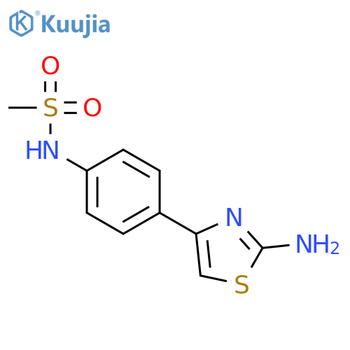 N-4-(2-Amino-1,3-thiazol-4-yl)phenylmethanesulfonamide structure