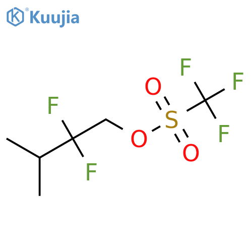 2,2-Difluoro-3-methylbutyl trifluoromethanesulfonate structure