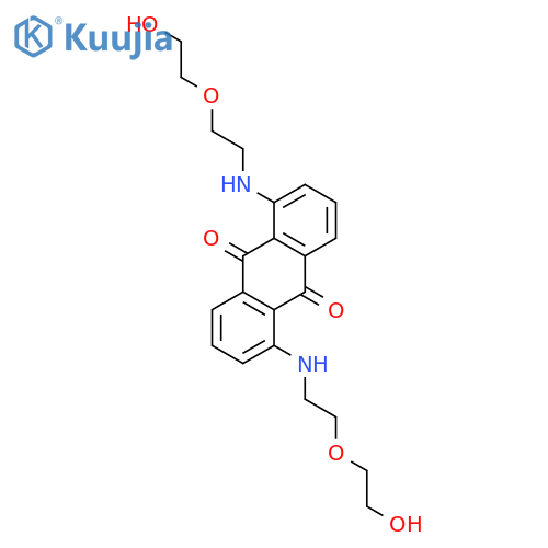 9,10-ANTHRACENEDIONE, 1,5-BIS[[2-(2-HYDROXYETHOXY)ETHYL]AMINO]- structure