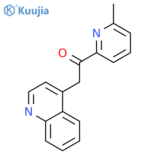 1-(6-Methylpyridin-2-yl)-2-(quinolin-4-yl)ethanone structure
