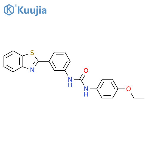 3-3-(1,3-benzothiazol-2-yl)phenyl-1-(4-ethoxyphenyl)urea structure