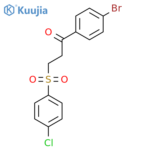 1-(4-Bromophenyl)-3-[(4-chlorophenyl)sulfonyl]-1-propanone structure