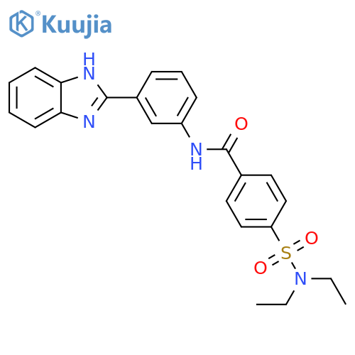 N-3-(1H-1,3-benzodiazol-2-yl)phenyl-4-(diethylsulfamoyl)benzamide structure