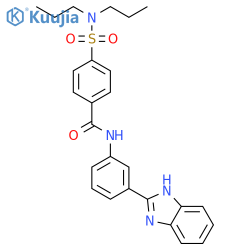N-3-(1H-1,3-benzodiazol-2-yl)phenyl-4-(dipropylsulfamoyl)benzamide structure