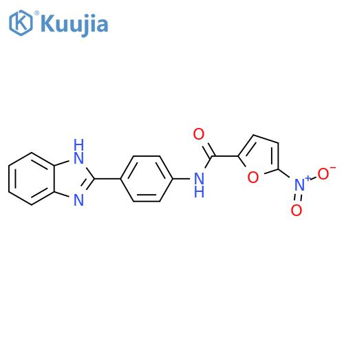 N-4-(1H-1,3-benzodiazol-2-yl)phenyl-5-nitrofuran-2-carboxamide structure