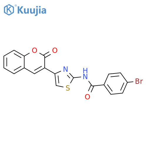4-bromo-N-4-(2-oxo-2H-chromen-3-yl)-1,3-thiazol-2-ylbenzamide structure