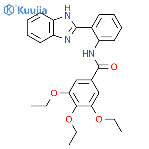 N-2-(1H-1,3-benzodiazol-2-yl)phenyl-3,4,5-triethoxybenzamide structure