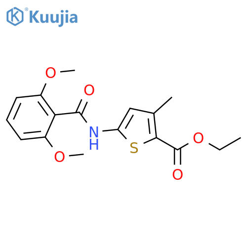 ethyl 5-(2,6-dimethoxybenzamido)-3-methylthiophene-2-carboxylate structure