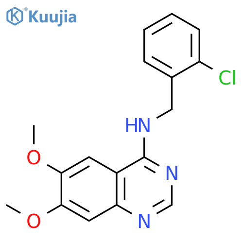N-(2-Chlorobenzyl)-6,7-dimethoxy-4-quinazolinamine structure