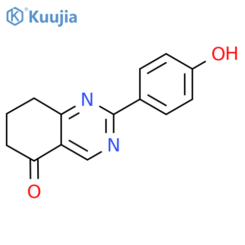 2-(4-Hydroxyphenyl)-5,6,7,8-tetrahydroquinazolin-5-one structure