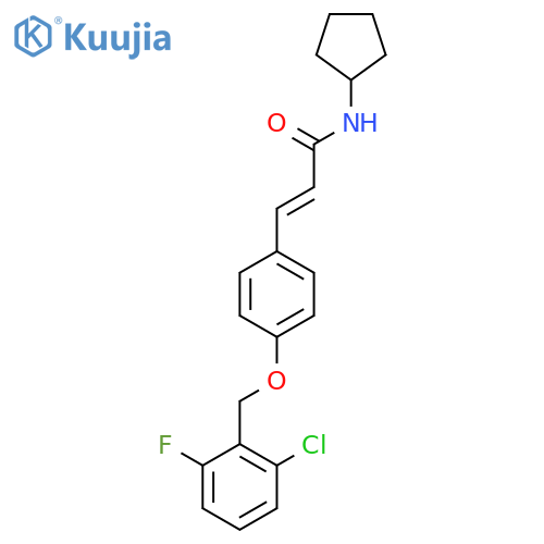 (E)-3-{4-[(2-Chloro-6-fluorobenzyl)oxy]phenyl}-N-cyclopentyl-2-propenamide structure