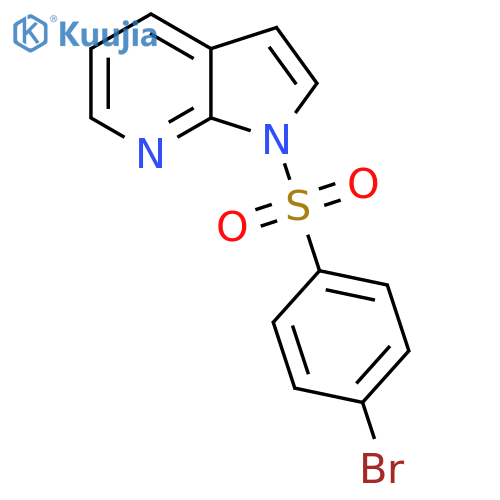 1-[(4-bromophenyl)sulfonyl]-1H-pyrrolo[2,3-b]pyridine structure