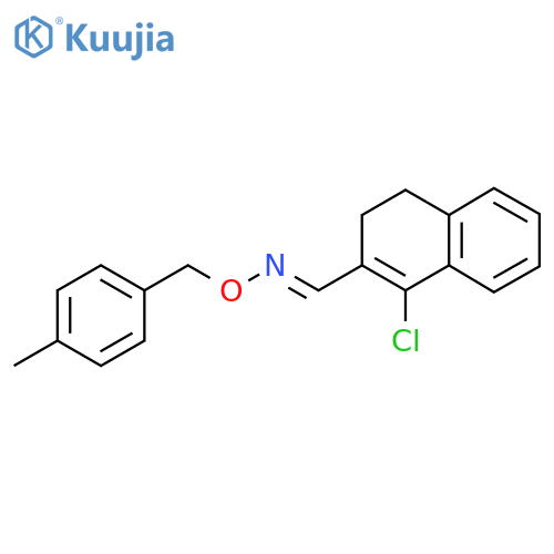 1-CHLORO-3,4-DIHYDRO-2-NAPHTHALENECARBALDEHYDE O-(4-METHYLBENZYL)OXIME structure