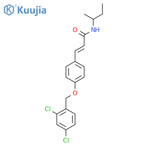 (E)-N-(SEC-BUTYL)-3-(4-[(2,4-DICHLOROBENZYL)OXY]PHENYL)-2-PROPENAMIDE structure