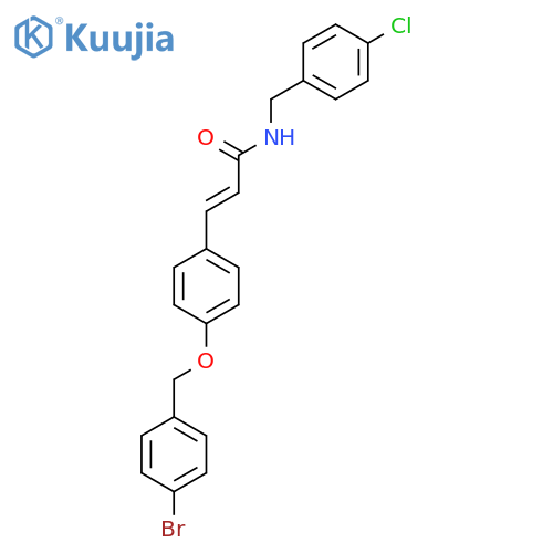 (E)-3-{4-[(4-Bromobenzyl)oxy]phenyl}-N-(4-chlorobenzyl)-2-propenamide structure