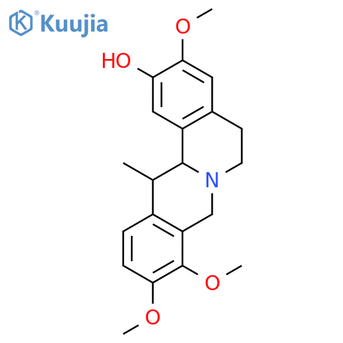 3,9,10-trimethoxy-13-methyl-5,8,13,13a-tetrahydro-6H-isoquino[3,2-a]isoquinolin-2-ol structure