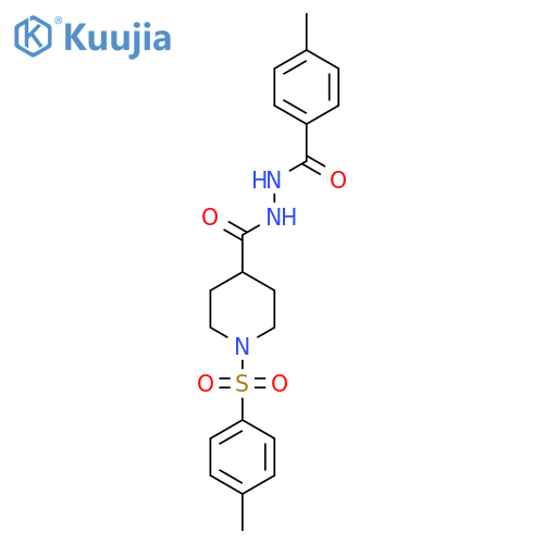 4-METHYL-N'-((1-[(4-METHYLPHENYL)SULFONYL]-4-PIPERIDINYL)CARBONYL)BENZENECARBOHYDRAZIDE structure