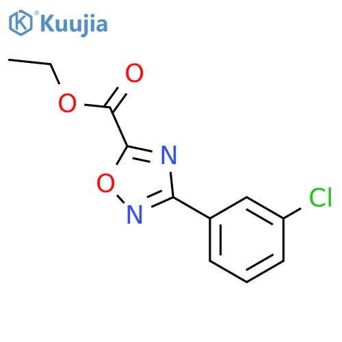 ETHYL 3-(3-CHLOROPHENYL)-1,2,4-OXADIAZOLE-5-CARBOXYLATE structure