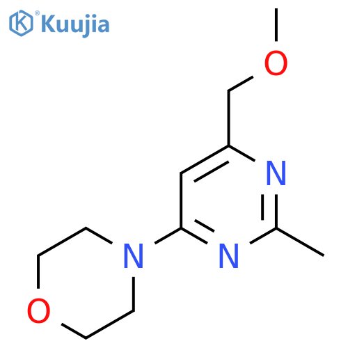 4-[6-(METHOXYMETHYL)-2-METHYL-4-PYRIMIDINYL]MORPHOLINE structure