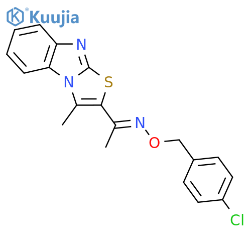 1-(3-Methyl[1,3]thiazolo[3,2-a][1,3]benzimidazol-2-yl)-1-ethanone O-(4-chlorobenzyl)oxime structure
