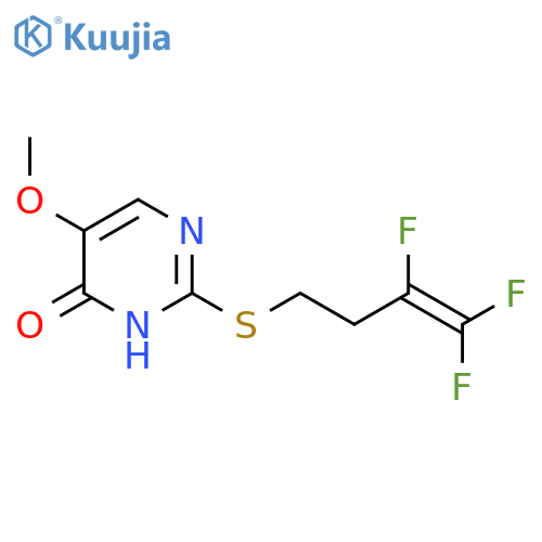5-Methoxy-2-[(3,4,4-trifluorobut-3-en-1-yl)sulfanyl]pyrimidin-4-ol structure