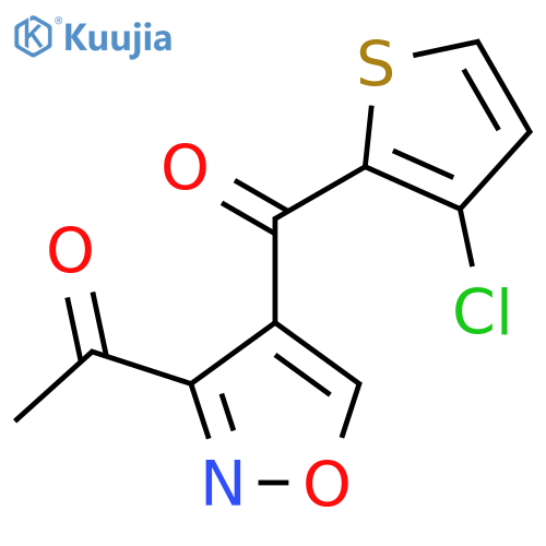 1-(4-((3-Chloro-2-thienyl)carbonyl)-3-isoxazolyl)-1-ethanone structure
