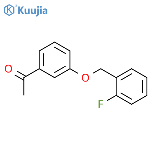 Ethanone, 1-[3-[(2-fluorophenyl)methoxy]phenyl]- structure