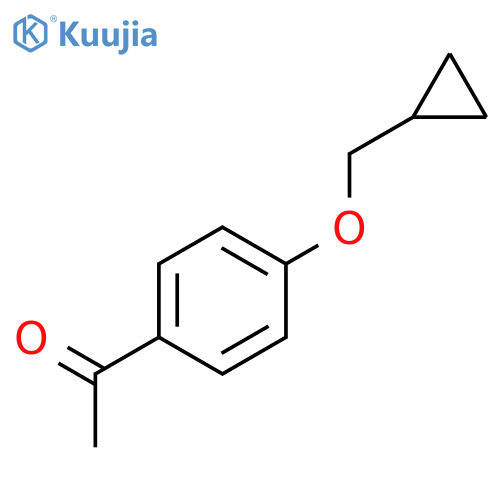 1-4-(cyclopropylmethoxy)phenylethan-1-one structure