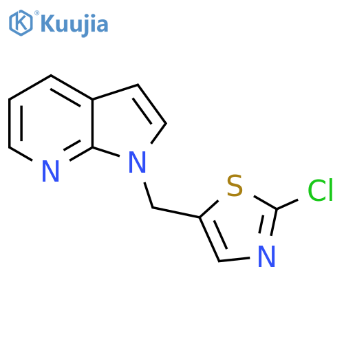 1-[(2-Chloro-1,3-thiazol-5-yl)methyl]-1H-pyrrolo[2,3-b]pyridine structure