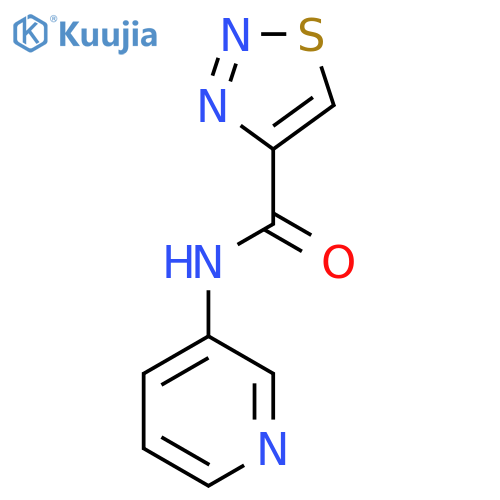 N-(pyridin-3-yl)-1,2,3-thiadiazole-4-carboxamide structure