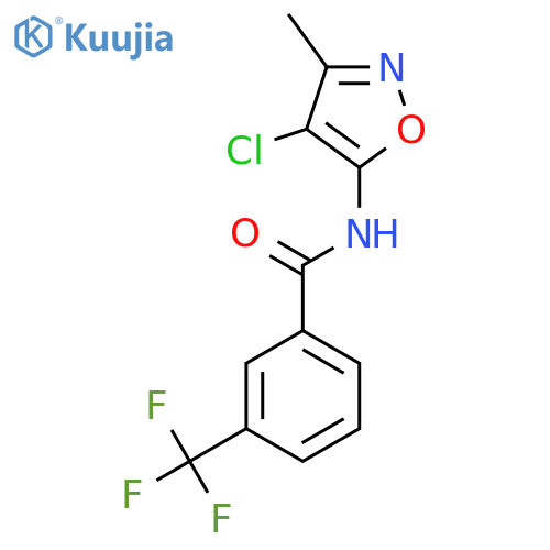 N-(4-Chloro-3-methyl-5-isoxazolyl)-3-(trifluoromethyl)benzenecarboxamide structure