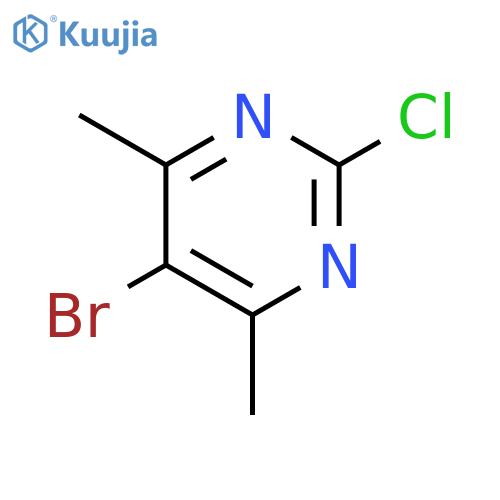5-Bromo-2-chloro-4,6-dimethylpyrimidine structure