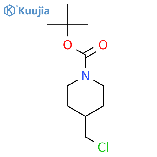 tert-Butyl 4-(chloromethyl)piperidine-1-carboxylate structure