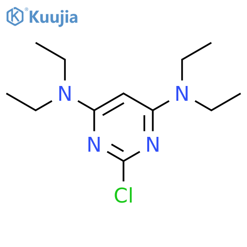 4,6-PYRIMIDINEDIAMINE, 2-CHLORO-N,N,N',N'-TETRAETHYL- structure
