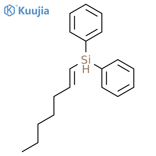 Silane, (1E)-1-heptenyldiphenyl- structure