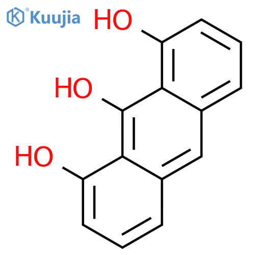 1,8,9-Trihydroxyanthracene structure