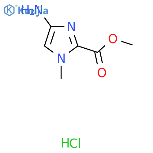 1-Methyl-4-aminoimidazole-2-carboxylic acid methyl ester hydrochloride structure