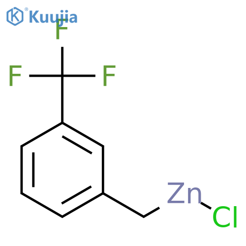 3-(trifluoromethyl)benzylzinc chloride structure