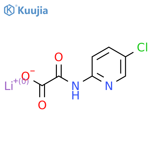 Acetic acid, [(5-chloro-2-pyridinyl)amino]oxo-, monolithium salt structure