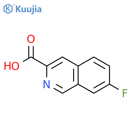 7-FLUOROISOQUINOLINE-3-CARBOXYLIC ACID structure